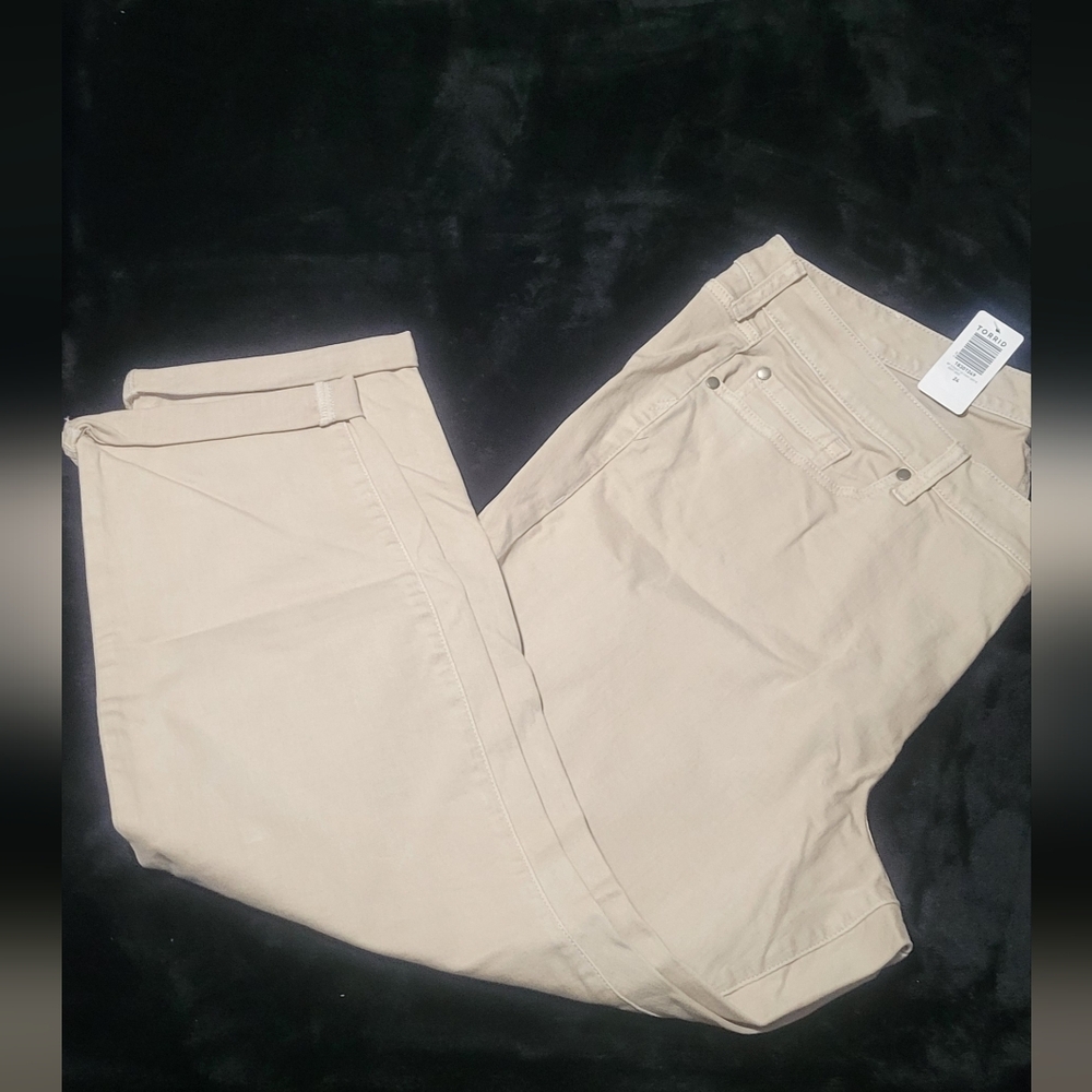 Torrid Tan Boyfriend Jeans Classic Straight-Leg